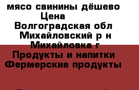 мясо свинины дёшево › Цена ­ 300 - Волгоградская обл., Михайловский р-н, Михайловка г. Продукты и напитки » Фермерские продукты   . Волгоградская обл.